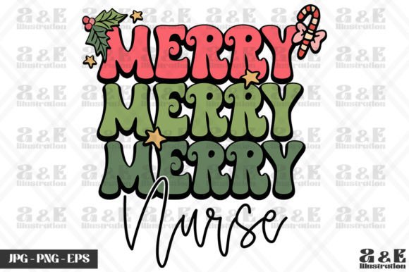 Download Merry Merry Nurse Retro Xmas for Mom - For mom Collection