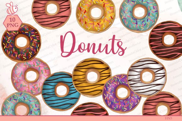 Download Hand Drawn Donuts Clipart - Hand Collection