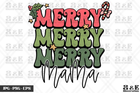 Download Merry Merry Mama Retro Xmas for Mom - For mom Collection