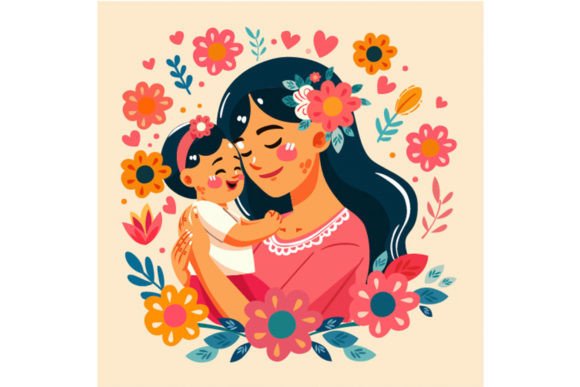 Download Hand Drawn Mothers Day Illustration - Hand Collection