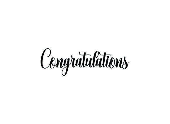 Download Black Congratulations Hand Drawn - Hand Collection
